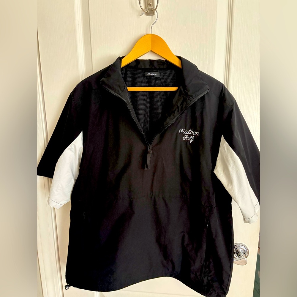 Men’s Malbon golf shirt in Black